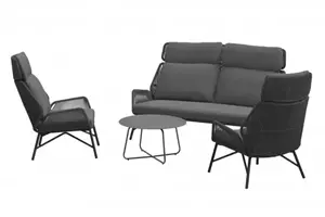 4 Seasons Outdoor Carthago loungeset platinum zonder salontafel | 
