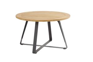 4SO Taste Basso Dining Tafel Teak Antracite dia. 130 cm - 