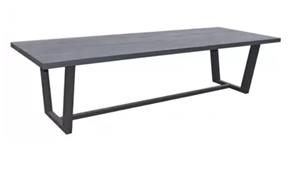 Max&Luuk Lauren tafel 300x110x76 cm teak charcoal finish - 
