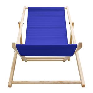 ecdgermany Liegestuhl klappbar aus Holz, 3 Liegepositionen, bis 120 kg, Dunkelblau, verstellbare Rückenlehne, Sonnenliege Gartenliege Strandliege, für Garten