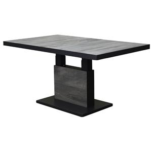 AVH-Outdoor Vegas lounge-diningtafel 140x85xH51-74 cm in hoogte verstelbaar antraciet