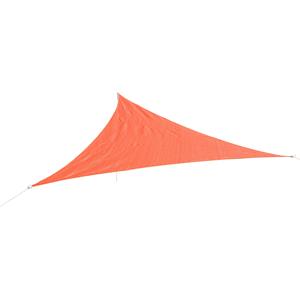 Sunny Schaduwdoek driehoek rood HDPE-kunststof 3 x 3 x 3 m - luchtdoorlaatbaar