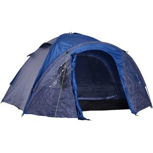 Outsunny Doppelwandzelt  Kuppelzelt Outdoor Iglu für 4 Personen, 4 Jahreszeiten, wasserdicht, mit Moskitonetz, Tragetasche  Aosom