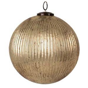 Clayre & Eef Kerstbal Ø 26x26 cm Goudkleurig Glas Rond