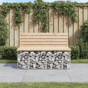 VidaXL Tuinbank schanskorfontwerp 103x70x65 cm massief grenenhout