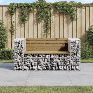 VidaXL Tuinbank schanskorfontwerp 143x71x65,5 cm geïmpregneerd hout