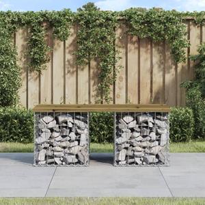 VidaXL Tuinbank schanskorfontwerp 103x44x42 cm geïmpregneerd hout