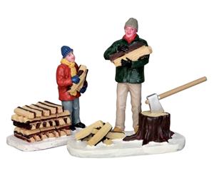 LEMAX Stacking firewood set of 2 - 