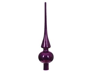 Decoris Piek glas d6h26 cm violet I kerst - 