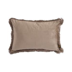 PTMD Nous Sierkussen - 60x3x40 cm - Fluweel - Taupe