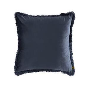 PTMD Nous Sierkussen - 60x3x60 cm - Fluweel - Blauw