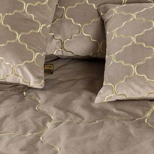 PTMD Lizze Sierkussen - 60x3x60 cm - Fluweel - Beige