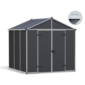 palram-canopia Canopia Rubicon Polycarbonat Gerätehaus 237X229X235 cm Dunkelgrau