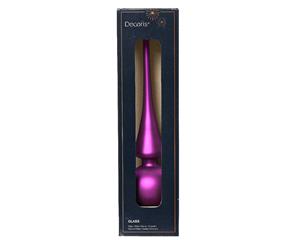 Decoris Piek glas d6h26 cm violet kerst - 