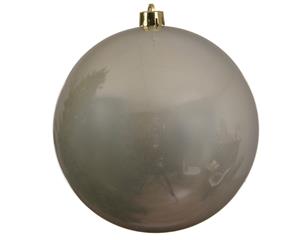 Kerstbal plastic glans 200mm parel - 