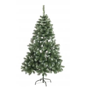 Kunst kerstboom Abies 120 cm witte punten -