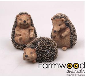 Farmwood Animals Tuinbeeld Egel 12cm