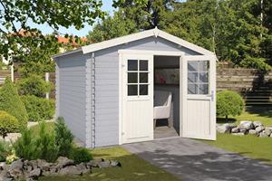 Platinum Outdoor Life Products | Tuinhuis Norah 275 x 230 | Gecoat |  Grey-Wit