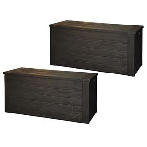 2 Stuks tuin opbergboxen hout patroon 120 cm -