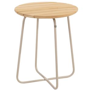 4 Seasons Outdoor Verdi bijzettafel teak 45 cm.Ø (H 55) latte 