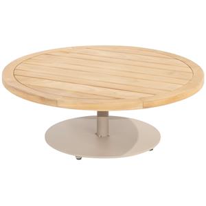 4 Seasons Outdoor Volta teak salontafel centrale poot latte 80 cm.Ø (H 30) 