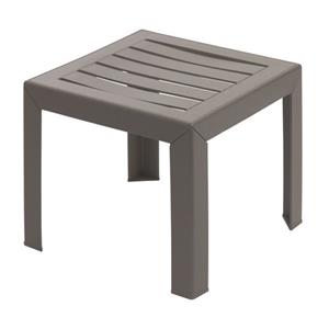 Grosfillex Tuintafel Miami Pvc 40x40cm Taupe