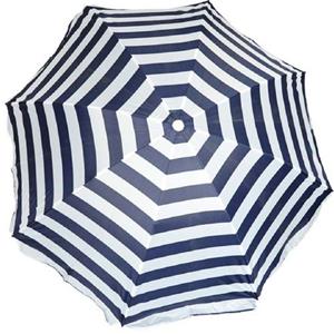 Parasol - Blauw/wit - Gestreept - D120 Cm - Uv-bescherming