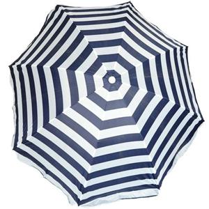 Parasol - Blauw/wit - Gestreept - D140 Cm - Uv-bescherming