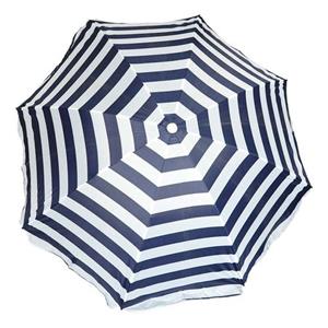 Parasol - Blauw/wit - Gestreept - D160 Cm - Uv-bescherming