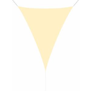 HanSe Schaduwdoek Driehoek Waterdoorlatend 5x7x7 M Creme
