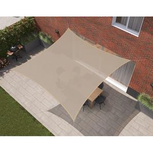 Kopu Schaduwdoek Vierkant 280 Gram Waterdoorlatend 4x4 M - Beach