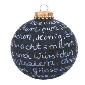 buri Weihnachtsbaumkugel zum Beschriften 8cm Christbaumschmuck Weihnachtsdeko