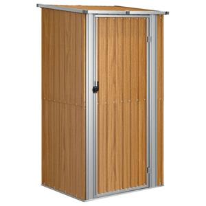 VIDAXL Tuinschuur 118,5x97x209,5 Cm Gegalvaniseerd Staal Bruin