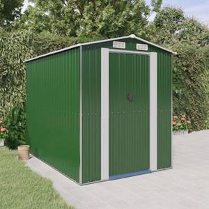 VIDAXL Tuinschuur 192x274x223 Cm Gegalvaniseerd Staal Groen