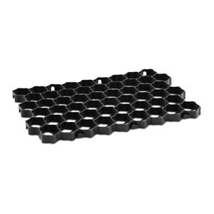 Hillvert - Rasengitter modular Paddockplatten Rasenschutzgitter 60 x 40 cm schwarz
