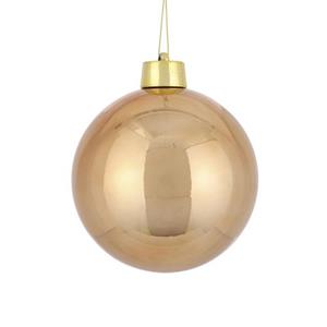 House of Seasons Grote Kerstbal - Licht Koper - D20 Cm - Kunststof