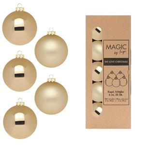 Christmas goods Inge  Kerstballen Van Glas - 20x - Goud - 6 Cm