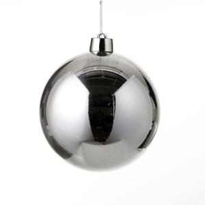 House of Seasons Kerstballen - 25 Cm - Zilver - 1 Stuk