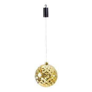 Iko Kerstbal Goud - Met Led Verlichting- D20 Cm - Aan Draad