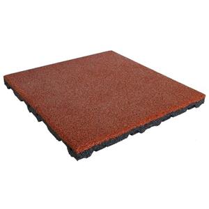 IVOL Rubber Tegel 55mm - 50x50 Cm - Rood