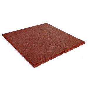 IVOL Rubber Tegel 20mm - 50x50 Cm - Rood