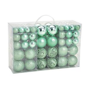 G. Wurm Kerstballen - 100-delig - Kunststof - Mint Groen - 3-4-6 Cm