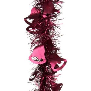 Arte r Kerstslinger - Donkerrood - Folie - 200 X 12 Cm - Lametta