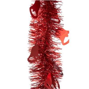 Arte r Kerstslinger - Rood - 200 X 12 Cm - Lametta