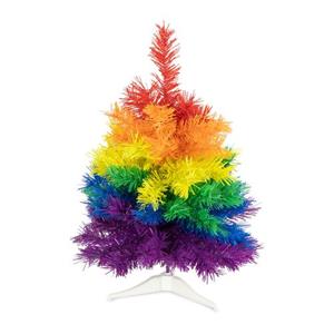 R+W R En W Mini Kunst Kerstboom -regenboog - H45 Cm - Kunststof