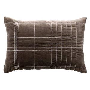 Dutch Decor  SELAH - Kussenhoes 40x60 cm - velvet â subtiel ruitpatro