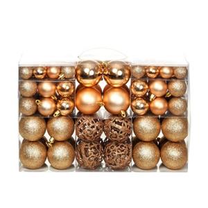 Bonnevie - 100-tlg. Weihnachtskugel-Set,Christbaumschmuck/Weihnachtsbaumschmuck 3/4/6 cm Roségold vidaXL