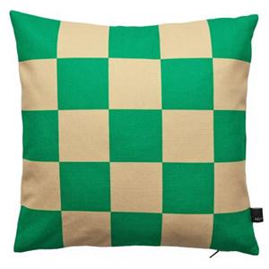 FEST Amsterdam FÃST Checks kussen 45x45 Green|Sand