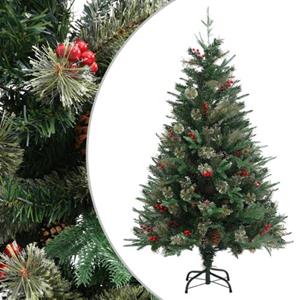 VIDAXL Kerstboom Met Dennenappels 120 Cm Pvc En Pe Groen