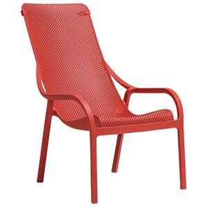 Nardi Ligstoel Net; 90x61x99 cm (LxBxH); marsala; 2 stuk / verpakking